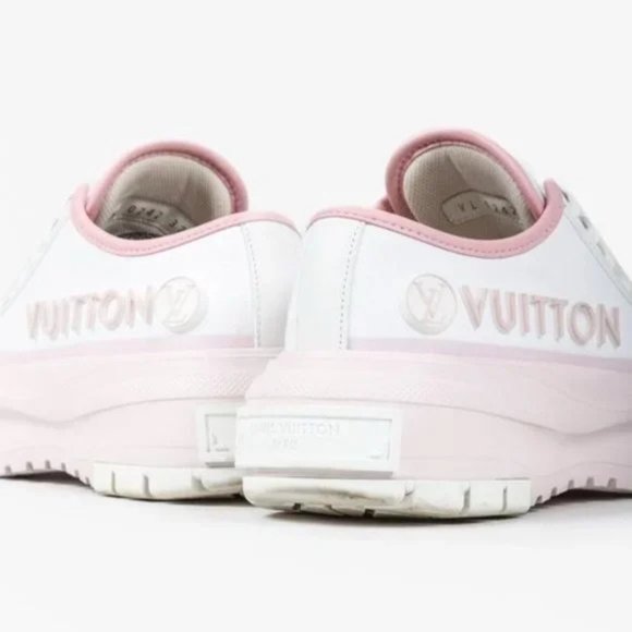 Louis Vuitton Canvas LV Squad Pink Sneakers - Picture 8 of 11